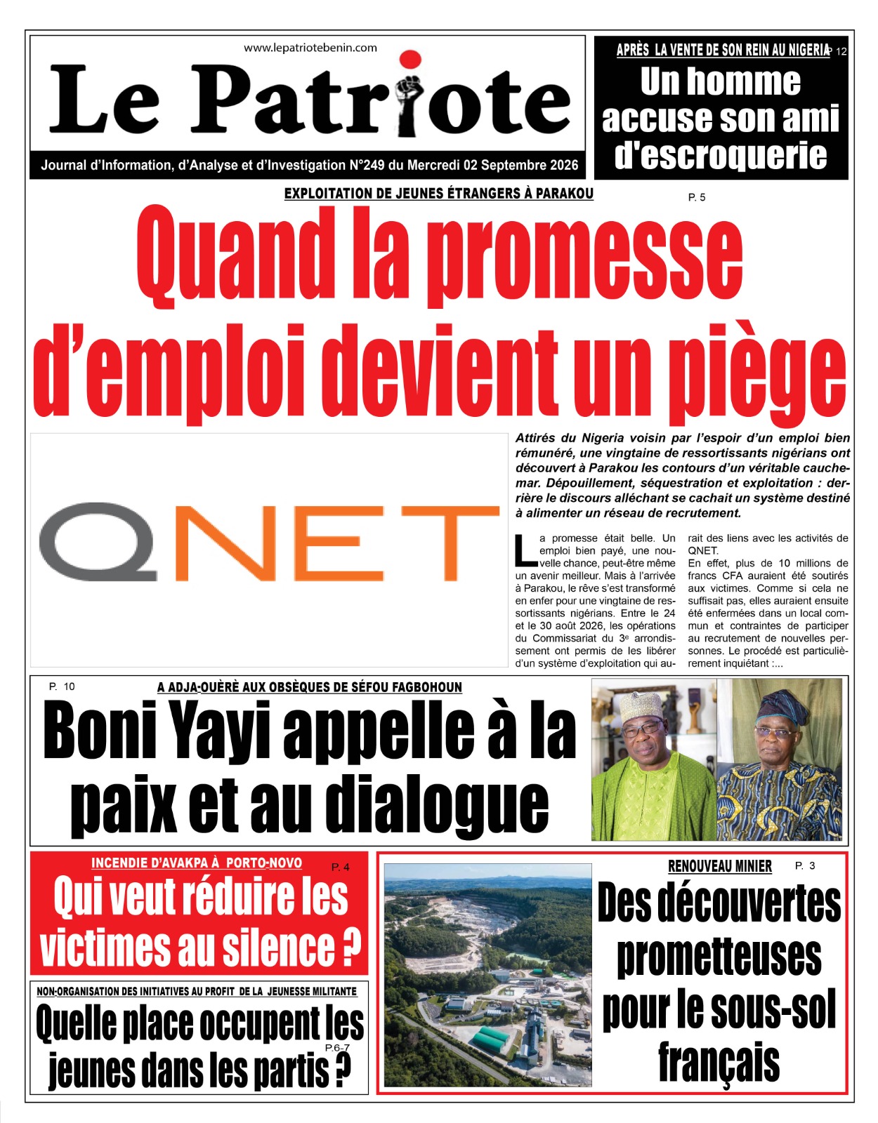 LA UNE