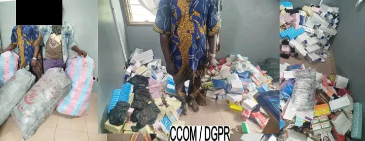 Bénin : une cargaison de 155 kg de produits pharmaceutiques contrefaits saisie par la police