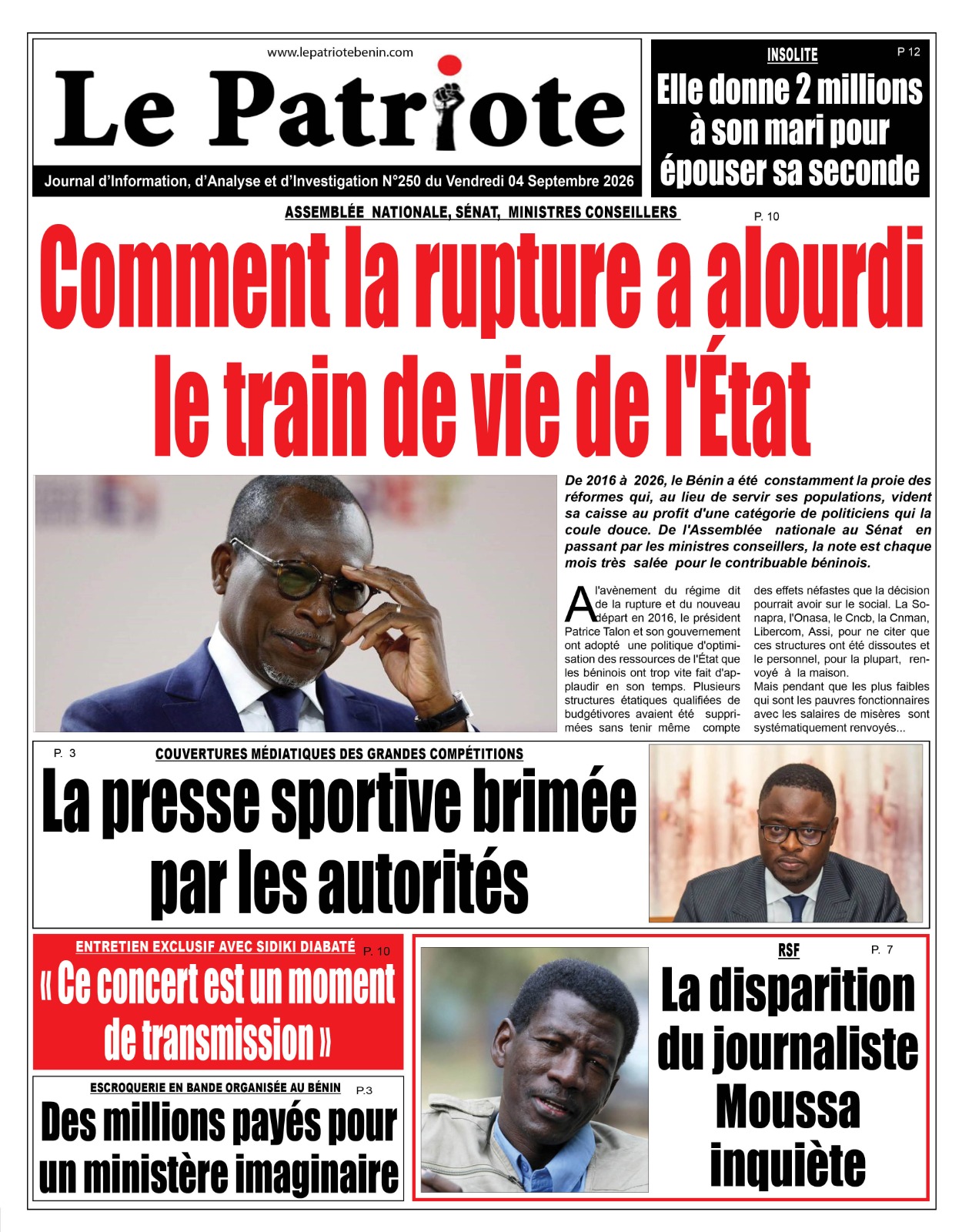 LA UNE