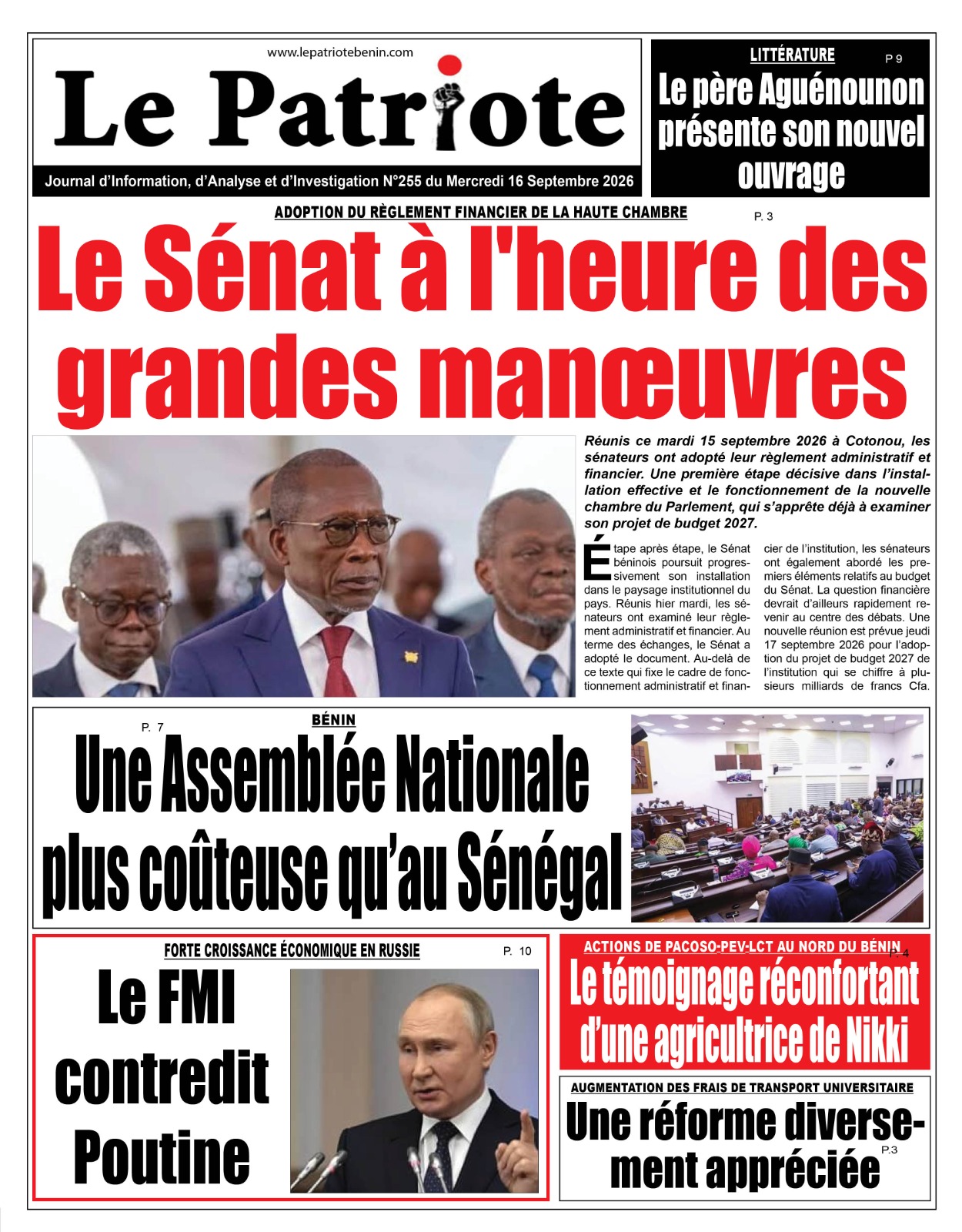 LA UNE