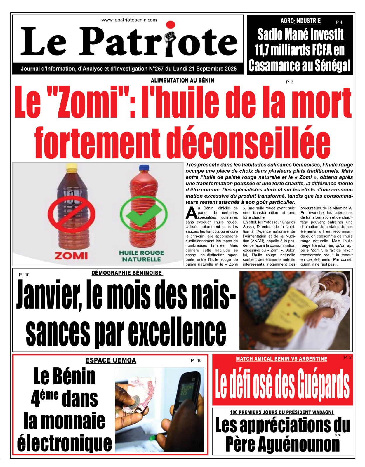 LA UNE