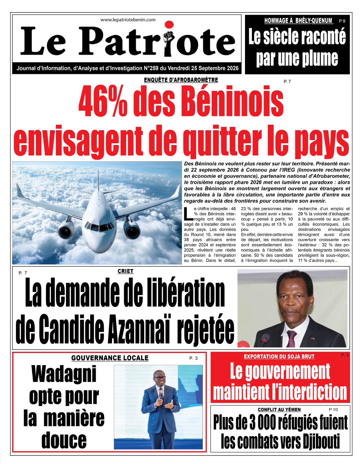 LA UNE