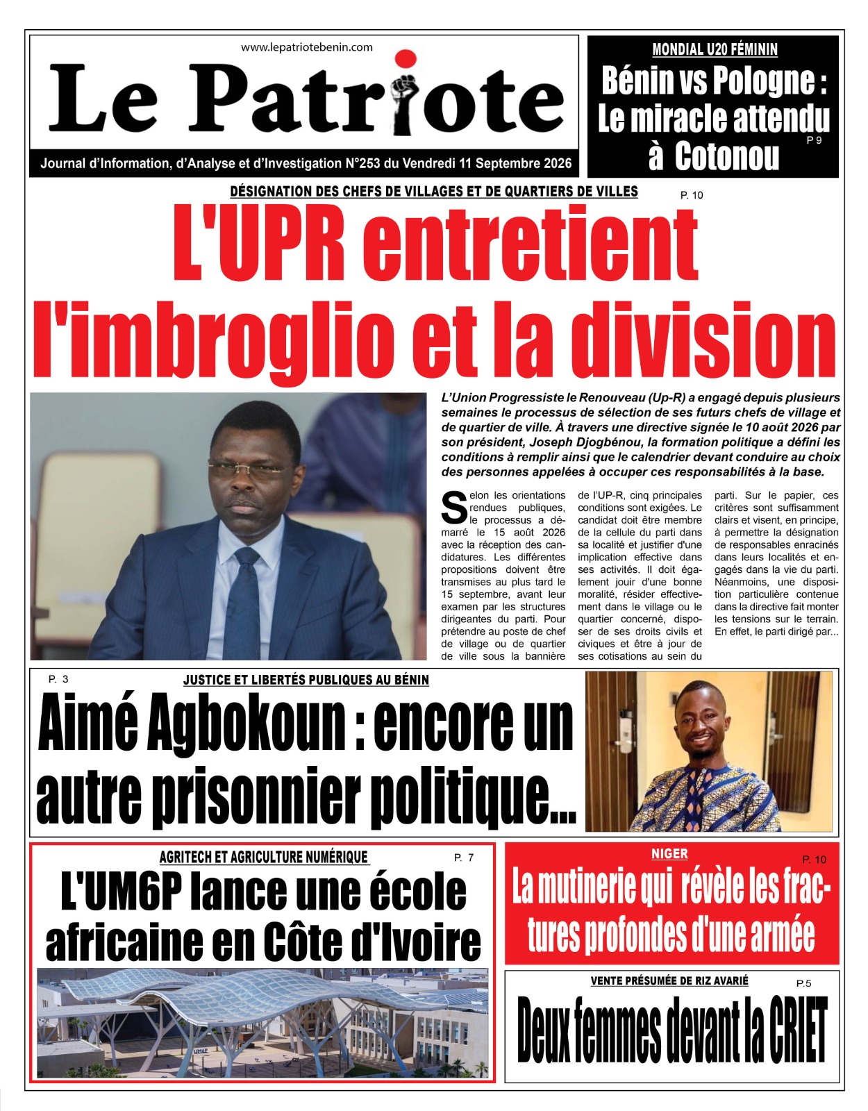 LA UNE