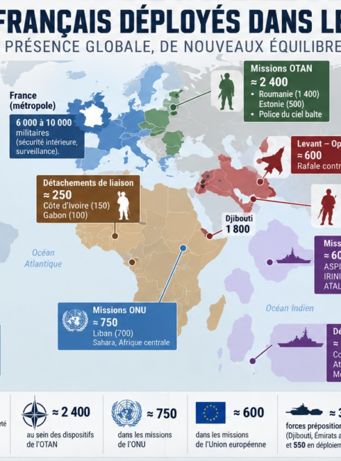 31.000 militaires français déployés dans le monde: Recul en Afrique, priorités en Europe de l'Est, Moyen-Orient, Pacifique