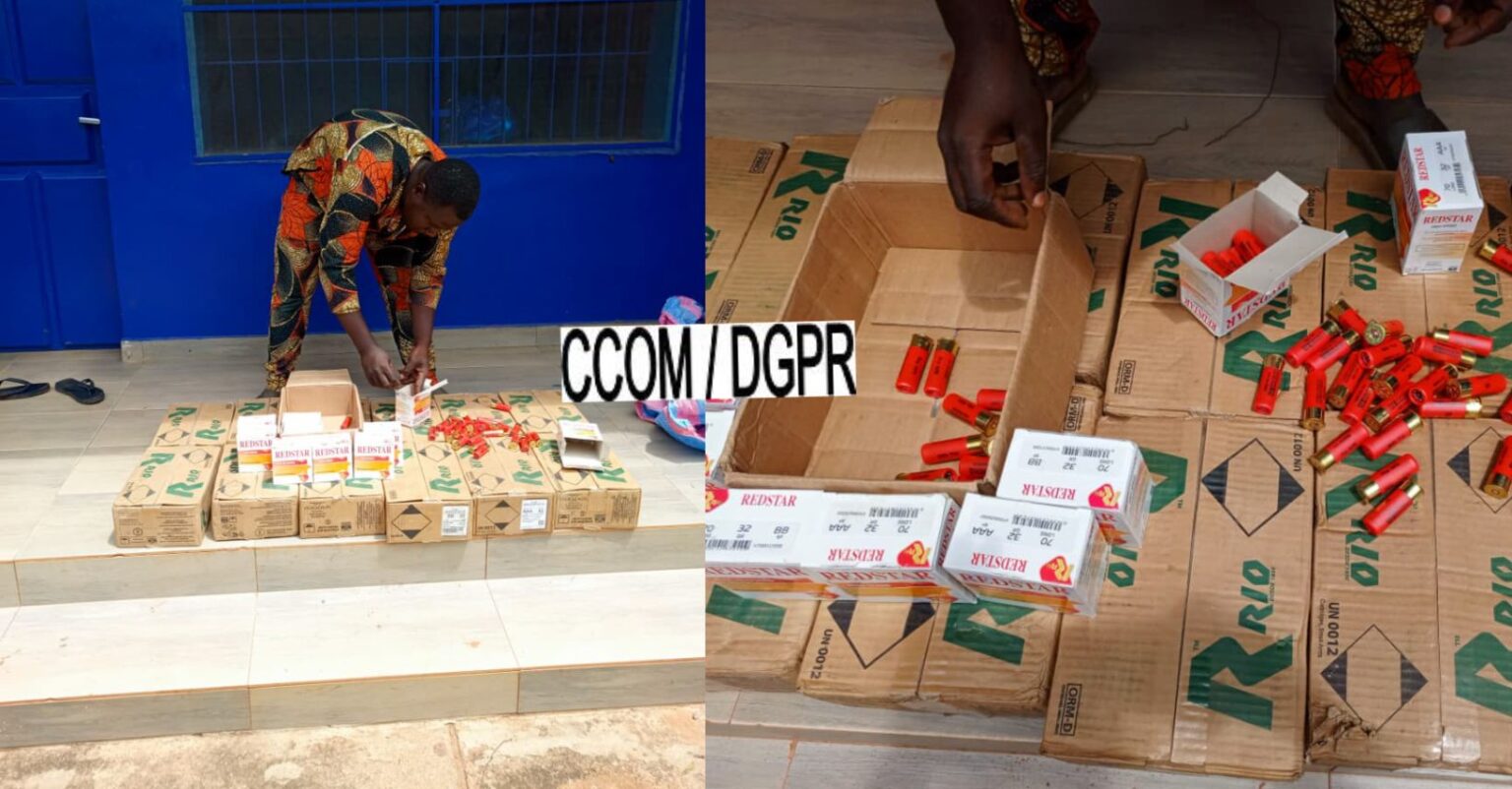Bénin : 3 250 cartouches de calibre 12 saisies, un suspect interpellé à Parakou